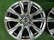 マツダ CX-8 純正アルミ 19×7J 5H PCD114.3 +45 ハブ径67.1 4本 【スタッドレス】【純正戻し】【インチアップ】【CX-5にも】手渡し可_画像4