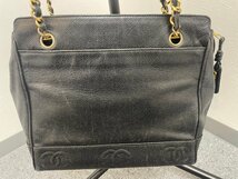 【中古品】CHANEL シャネル キャビアスキン トート ショルダーバッグ レザー RA-02_画像3