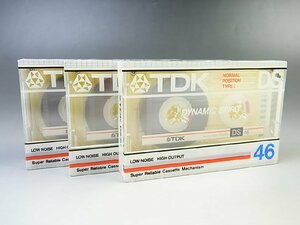 1◆未開封◆TDK◆カセットテープ ノーマルポジション タイプ I ◆3本セット◆DS46◆ベーシック◆Normal◆高精度透明ハーフ◆透明シート◆