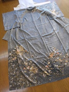 工芸着物　訪問着　薪糊友禅刺繍　　自己紹介欄必読