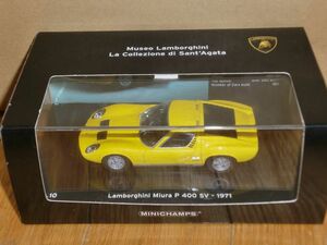 1/43 MINICHAMPS Lamborghini Miura P400 SV 1971 黄