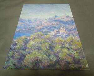 美術館グッズ　A4版クリアファイル　ヴェンティミーリアの眺め（クロード・モネ）