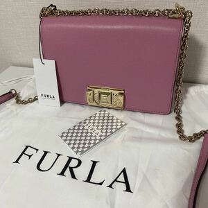 ★新品★定価53,900円★FURLA(フルラ)/MIMI MINI CROSSBODY/ショルダーバッグ/本革レザー/ピンク/結婚式/パーティー