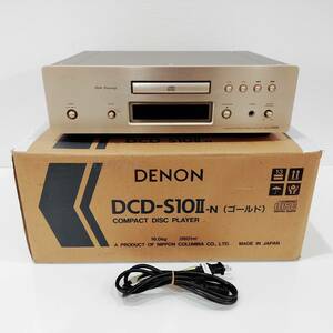 ●デノン DCD-S10Ⅱ CDプレーヤー DENON ゴールド COMPACT DISK PLAYER オーディオ 音響機器 CDデッキ B822