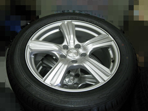 ■中古美品アルミ+バリ山タイヤ4本セット ダンロップ Violent KS 8J×18-42 5H-114.3 ／ GRANDTREK PT3 235/55R18 100V M+S 2020年12週製