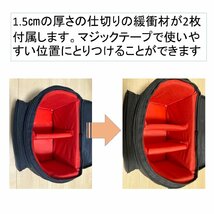 一眼レフ カメラバッグ ショルダー ミラーレス ビデオカメラ 大容量 一眼レフ用カメラ用バック カメラケース_画像9