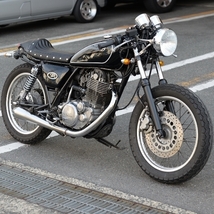 BigOne Cafe ステンレス SR400 SR500 RZ250R XS250 FZ250 XS400 RZ350R XJ400D XJ400E パイプ ヘッド ライト ステー 銀 シルバー 35mm 35φ_画像6