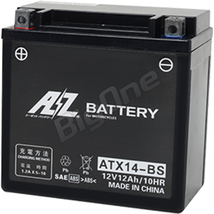 AZバッテリー 充電済 ZRX1200S XJR1200 SV1000VストロームGPZ1100ZRX1200R ATX14-BS 互換 YTX14-BS FTX14-BS FTZ14-BS DYTX14-BS RBTX14-BS_画像1