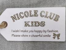 【再値下げ！即決！タグ付！未使用！】★NICOLE CLUB KIDS/ニコルクラブキッズ★popage 子供服 長袖 セーラーー サイズS（150）カラー グレ_画像8