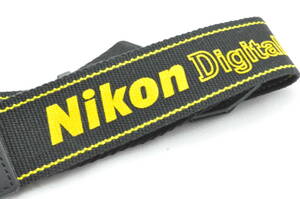 Nikon ニコン カメラス トラップ Digital 幅広約3.9cm 黒・黄色ロゴ #y2312-45