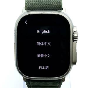 1円スタート! Apple Watch Ultra アップルウォッチウルトラ 49mm A2684 EN13319 アルパインループベルト 充電ケーブル付 稼働 現状品 #8696