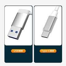 日本郵便　USB3.0ハブ　4ポート　高速　軽量　USB＋TYPE-C接続　シルバー_画像2