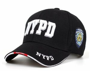 新品★デザインキャップ　NYPD　黒★特価　