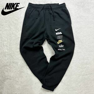 格安送料! Mサイズ 新品未使用 NIKE ジョガーパンツ スウェット クラブ ロングパンツ ボトムス メンズ ブラック ナイキ 黒 裏起毛 秋冬