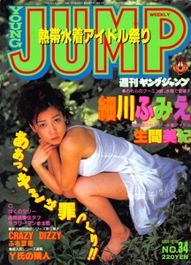 【切り抜き】細川ふみえ・表紙のみ『ヤングジャンプ 1994.34』1種1ページ