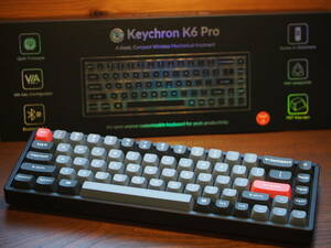 ☆☆Keychron K6Pro 英語配列 RGB Back Light Switch Brown 中古美品☆☆