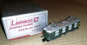  unused finest quality Lemaco 10021 SBB Re 4/4 N gauge prestige model brass brass Endo end u Switzerland railroad remako railroad model original box foreign vehicle 