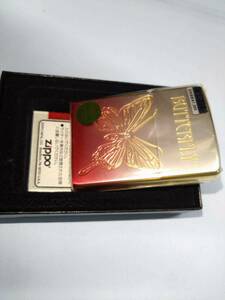 ジッポライター　ZIPPO　蝶のデザイン　グラデーション