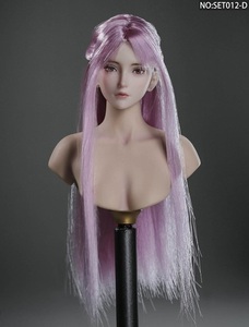 ★LZ Toys★1/6女性ヘッドD (Light Purple Hair) LZ-SET012D 7006