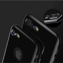 【ロゴ窓あり】iphone7/8plus フルカバーケース ピュアブラック_画像4