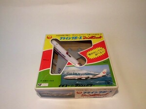 イチコーのダッシュパワー　JAL　フライングポーズ　ジャンボジェット！昭和　レトロ　当時物　飛行機　おもちゃ　玩具　ブリキ