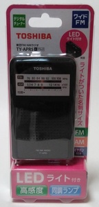 即決 東芝(TOSHIBA) FM/AMラジオ TY-APR5-K LEDライト付き ポケットラジオ