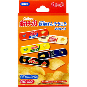 まとめ得 ポテトチップス 救急ばんそうこう 20枚入 x [12個] /k