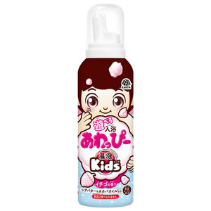 まとめ得 温泡 ONPO Kids 遊べる入浴 あわっぴー イチゴの香り ふんわりピンク色の泡 160mL x [3個] /k