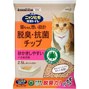 まとめ得 ニャンとも清潔トイレ 脱臭・抗菌チップ 小さめの粒 ２．５Ｌ x [3個] /k