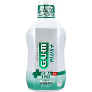 まとめ得 GUM ガム・プラスデンタルリンス スッキリ爽やかタイプ 450ｍL x [3個] /k