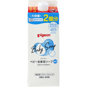 まとめ得 ピジョン ベビー全身泡ソープ 無香料 詰替用 2個分 800mL x [2個] /k