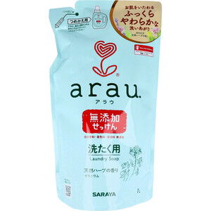 まとめ得 arau.アラウ 洗たく用せっけん ゼラニウム 詰替用 1Ｌ x [4個] /k