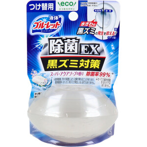 まとめ得 液体ブルーレット おくだけ除菌EX スーパーアクアソープの香り つけ替用 70mL x [8個] /k