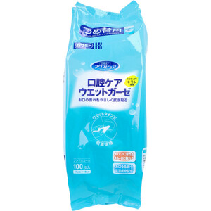 まとめ得 マウスピュア 口腔ケア ウエットガーゼ レモン風味 詰替用 100枚入 x [10個] /k