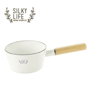 SILKY LIFE(シルキーライフ)　ホーローミルクパン　15cm　ガス火専用　SLH-001 /a