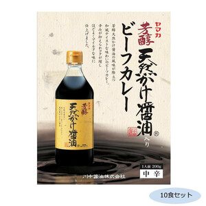 ご当地カレー 広島 川中醤油天然かけ醤油ビーフカレー 中辛 10食セット /a