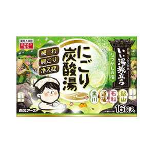 まとめ得 いい湯旅立ち 薬用入浴剤 にごり炭酸湯 なつかしの宿 45g×16錠入 x [6個] /k