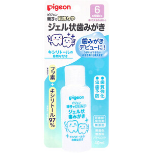 まとめ得 ピジョン 親子で乳歯ケア ジェル状歯みがき キシリトールの自然な甘さ 40mL x [15個] /k