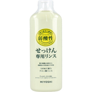 まとめ得 無添加 せっけん専用リンス 350mL x [15個] /k