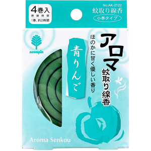 まとめ得 アロマ蚊取り線香 小巻タイプ 4巻入 青りんご x [40個] /k