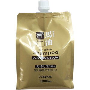 まとめ得 馬油 ノンシリコンシャンプー 詰替え用 １０００ｍＬ x [2個] /k