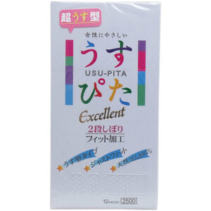 まとめ得 うすぴた コンドーム エクセレント ツーデーウェーブ １２個入 x [4個] /k