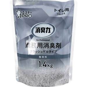 まとめ得 消臭力 業務用 クラッシュゲルタイプ トイレ用 詰替用 無香料 1.4kg x [2個] /k