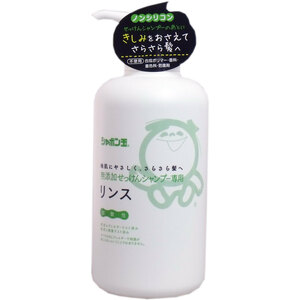 まとめ得 シャボン玉 無添加せっけんシャンプー専用リンス ５２０ｍＬ x [4個] /k