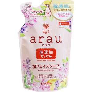 まとめ得 arau.(アラウ) 泡フェイスソープ 詰替用 180mL x [8個] /k