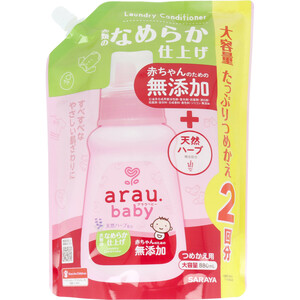 まとめ得 arau.(アラウベビー) ベビー衣類のなめらか仕上げ 詰替用 880mL x [3個] /k