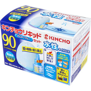 まとめ得 水性キンチョウリキッド 90日用 無臭性 ミルキーブルーセット x [2個] /k