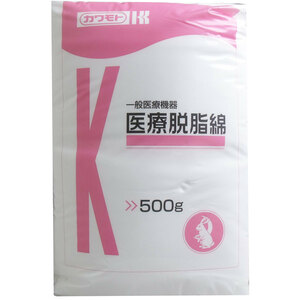 まとめ得 カワモト　医療用脱脂綿　５００ｇ x [4個] /k