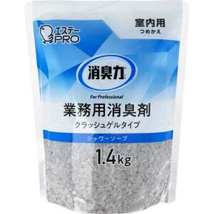 まとめ得 消臭力 業務用 クラッシュゲルタイプ 室内用 詰替用 シャワーソープ 1.4kg x [6個] /k