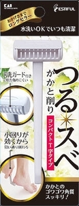 まとめ得 かかと削り（コンパクトＴ字タイプ） 　 貝印 　 ボディケア x [8個] /h